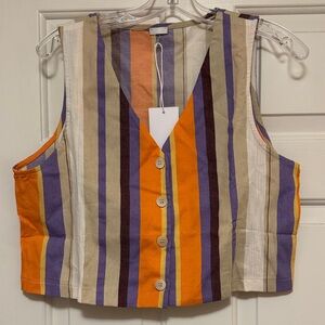 8 by YOOX
COTTON STRIPED VEST Size 46